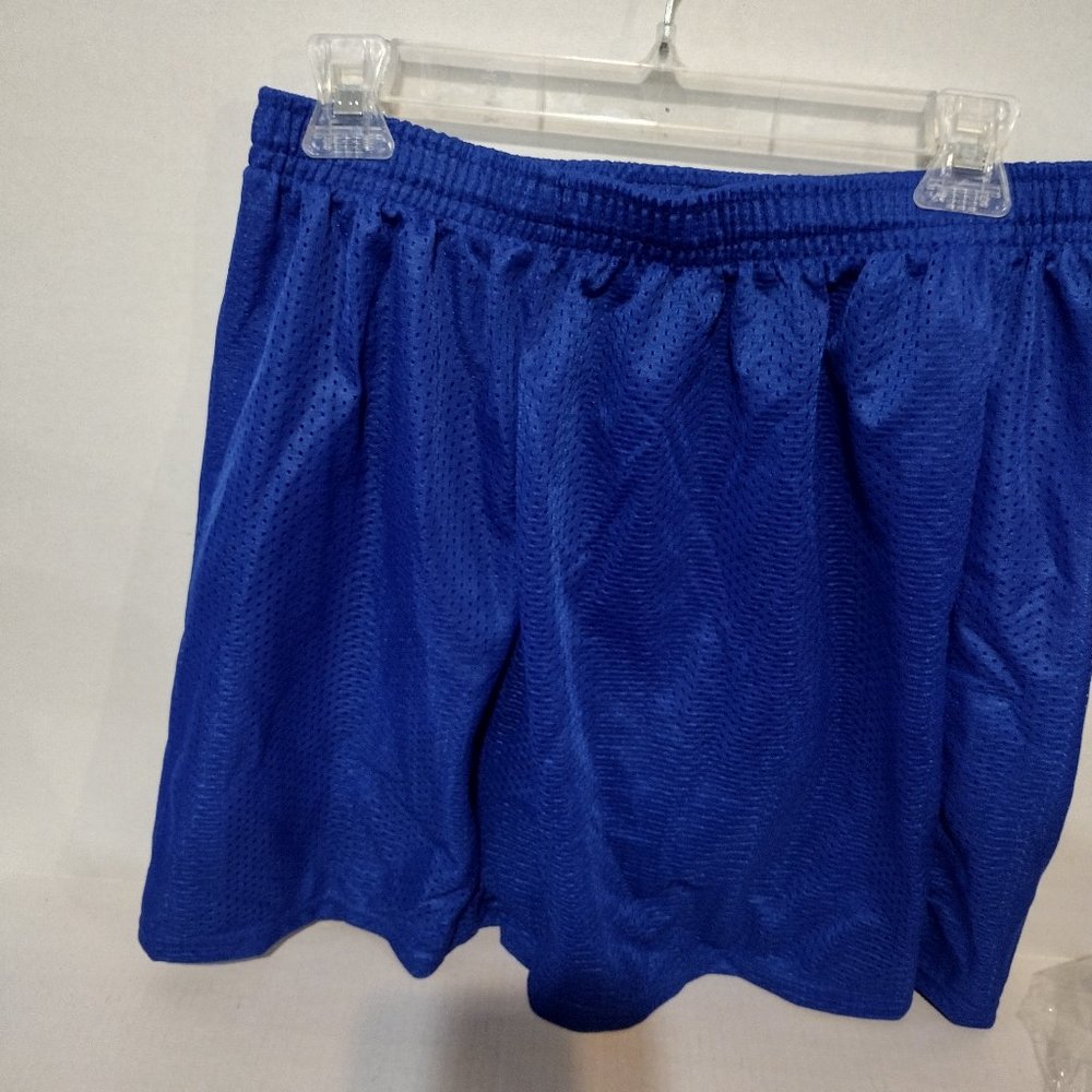 ADULT XL SHORTS ROYAL BLUE MESH 016